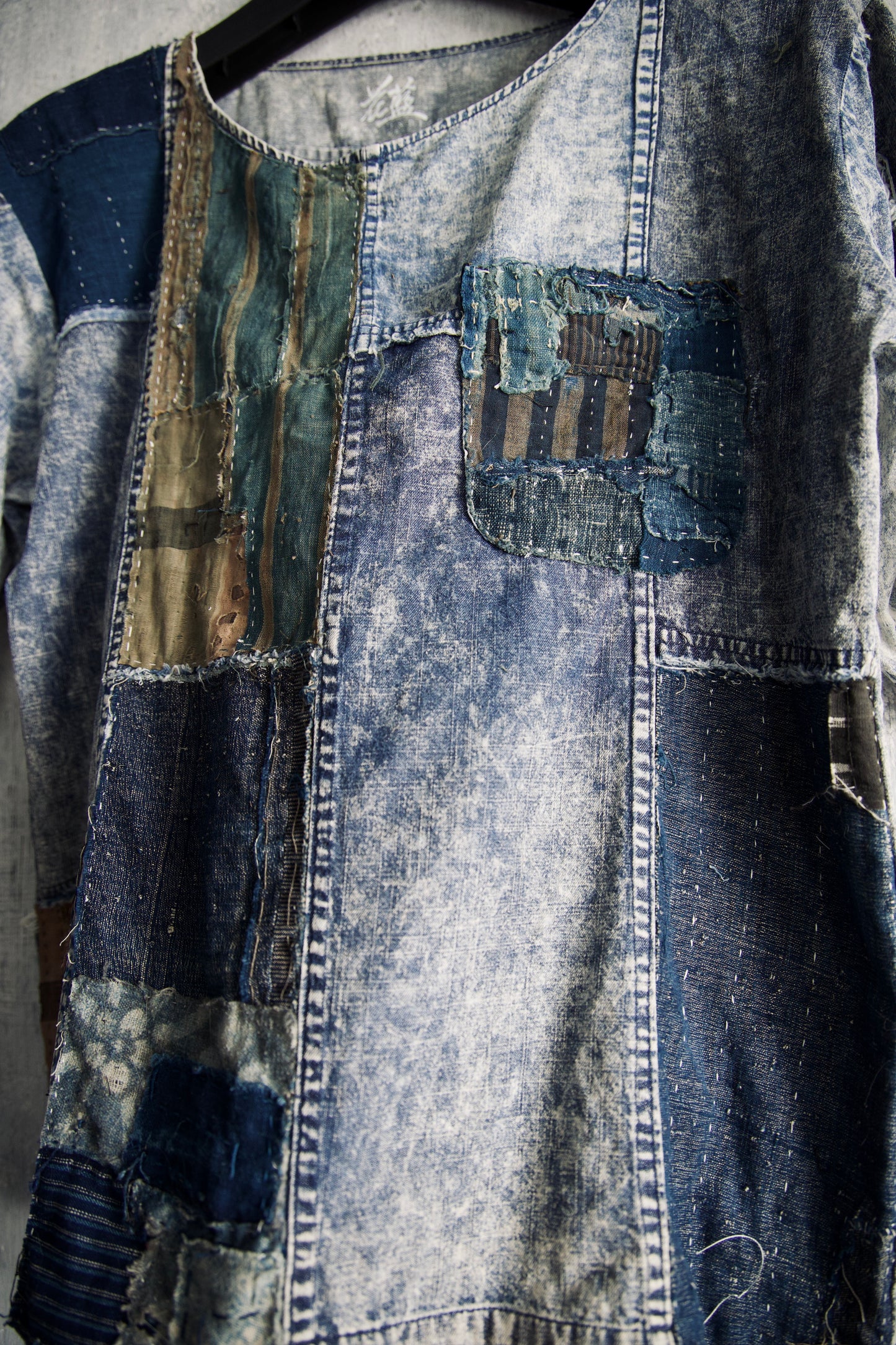 Washed Denim Boro Patchwork Tee Edition 3