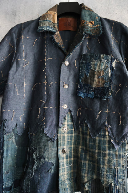 Distressed Linen Shirt Boro