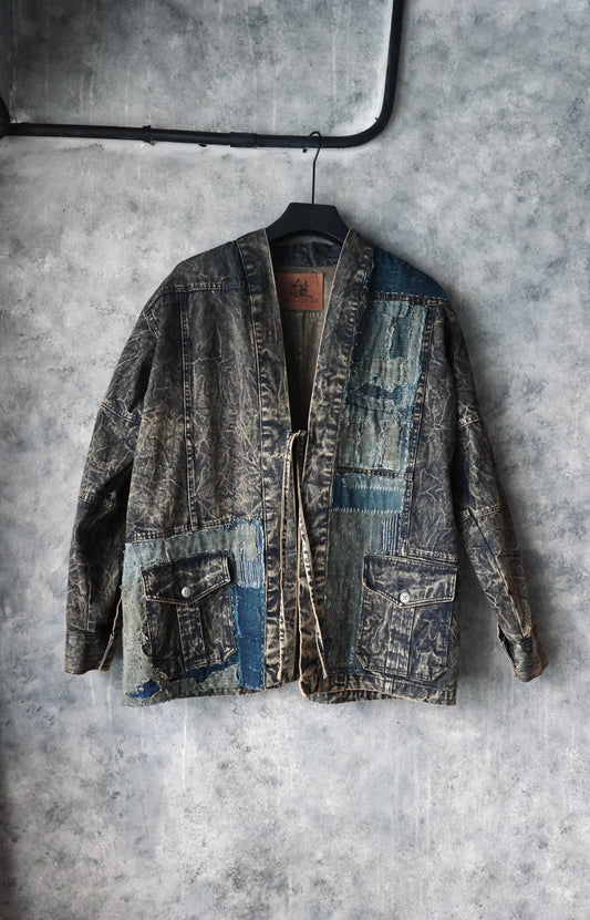 Stoned Washed Denim Kimono Shirt Edition 2