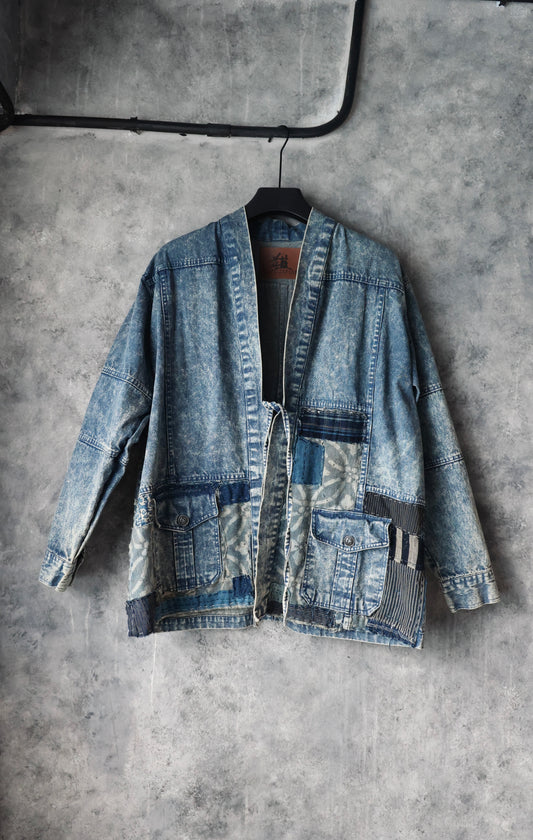 Stoned Washed Denim Kimono Shirt Edition 1