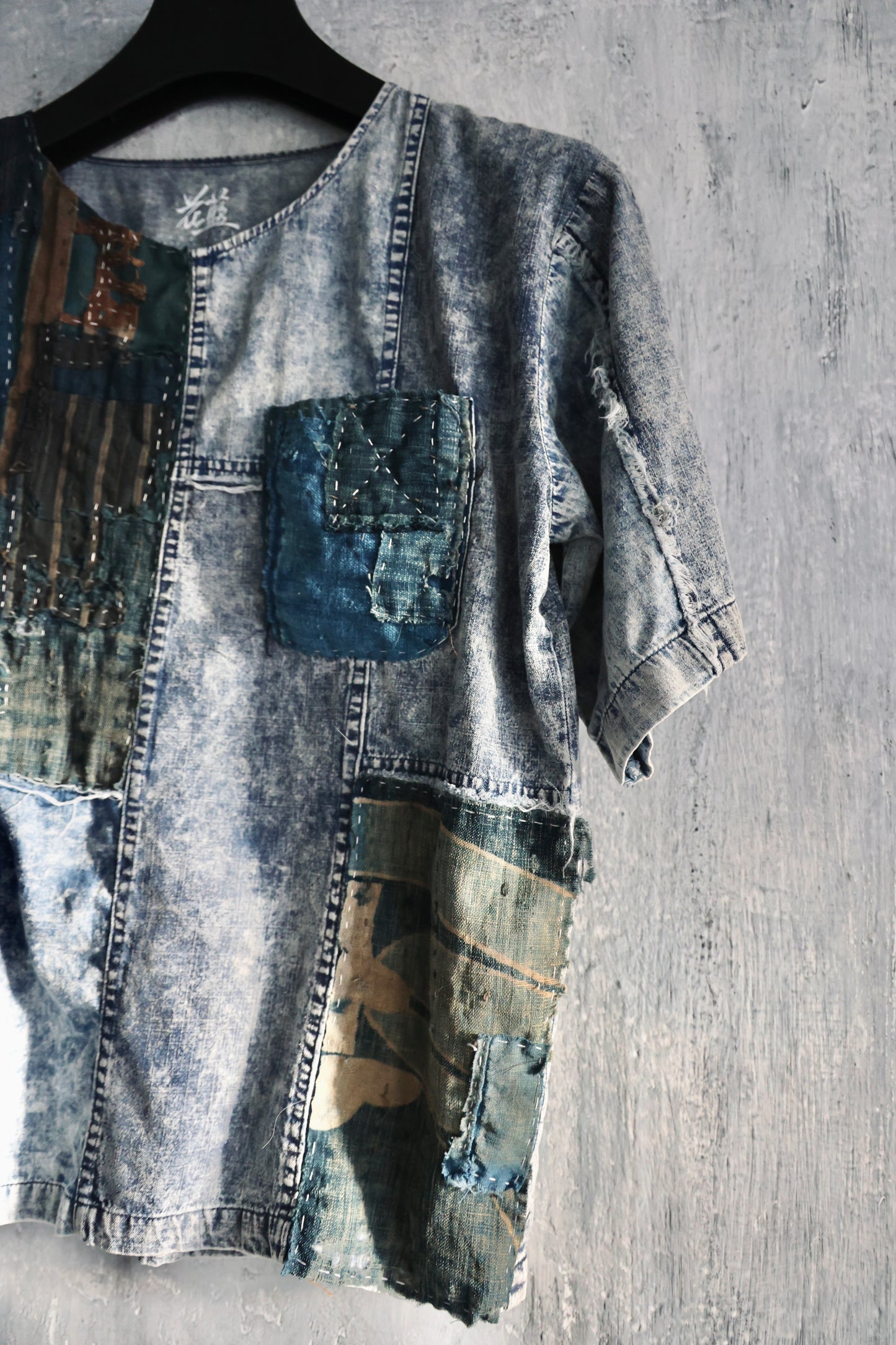 Washed Denim Boro Patchwork Tee Edition 2