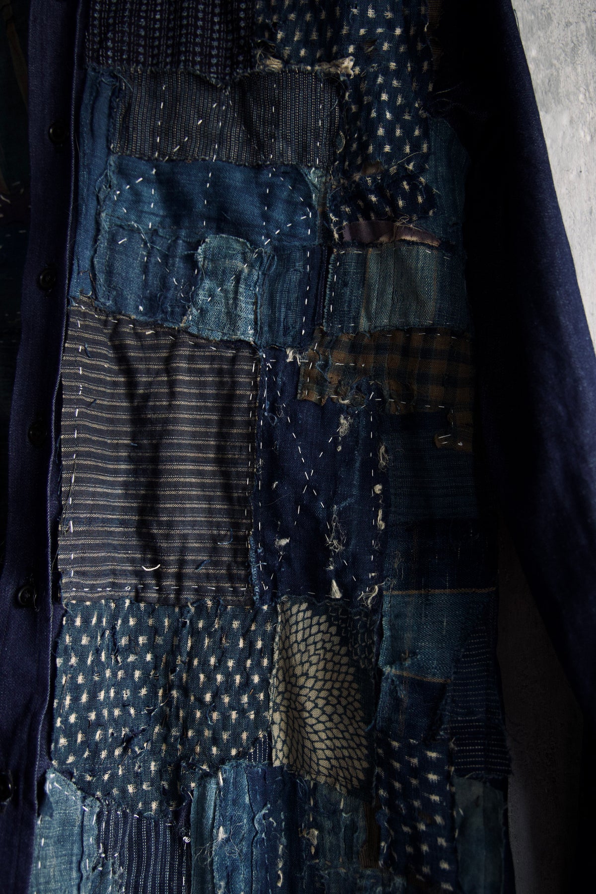 BORO shirt made with real vintage japan fabrics