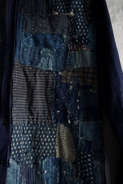BORO shirt made with real vintage japan fabrics