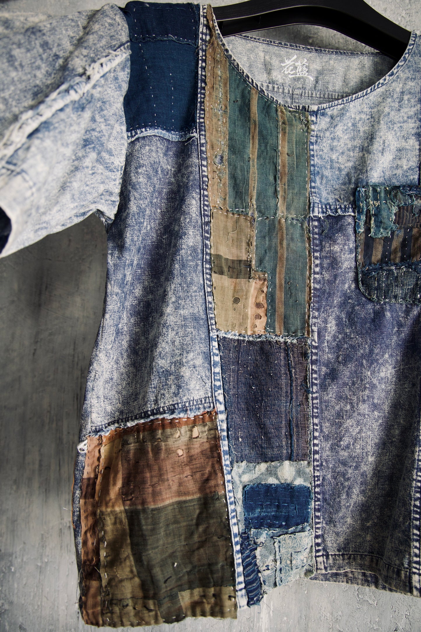 Washed Denim Boro Patchwork Tee Edition 3