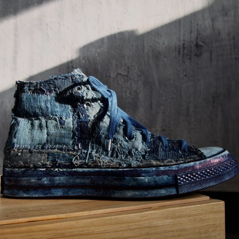 Custom Order- Remake Boro x Converse hand dye