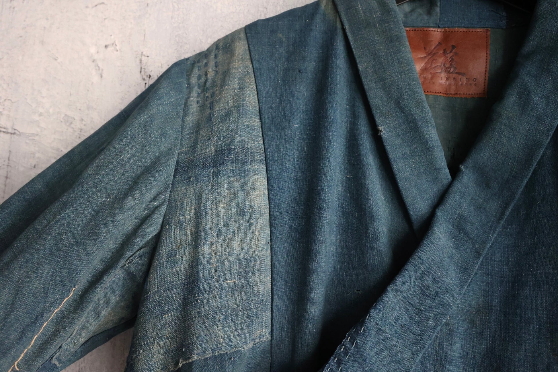 Detail view of Boro Kimono