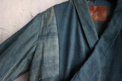 Detail view of Boro Kimono