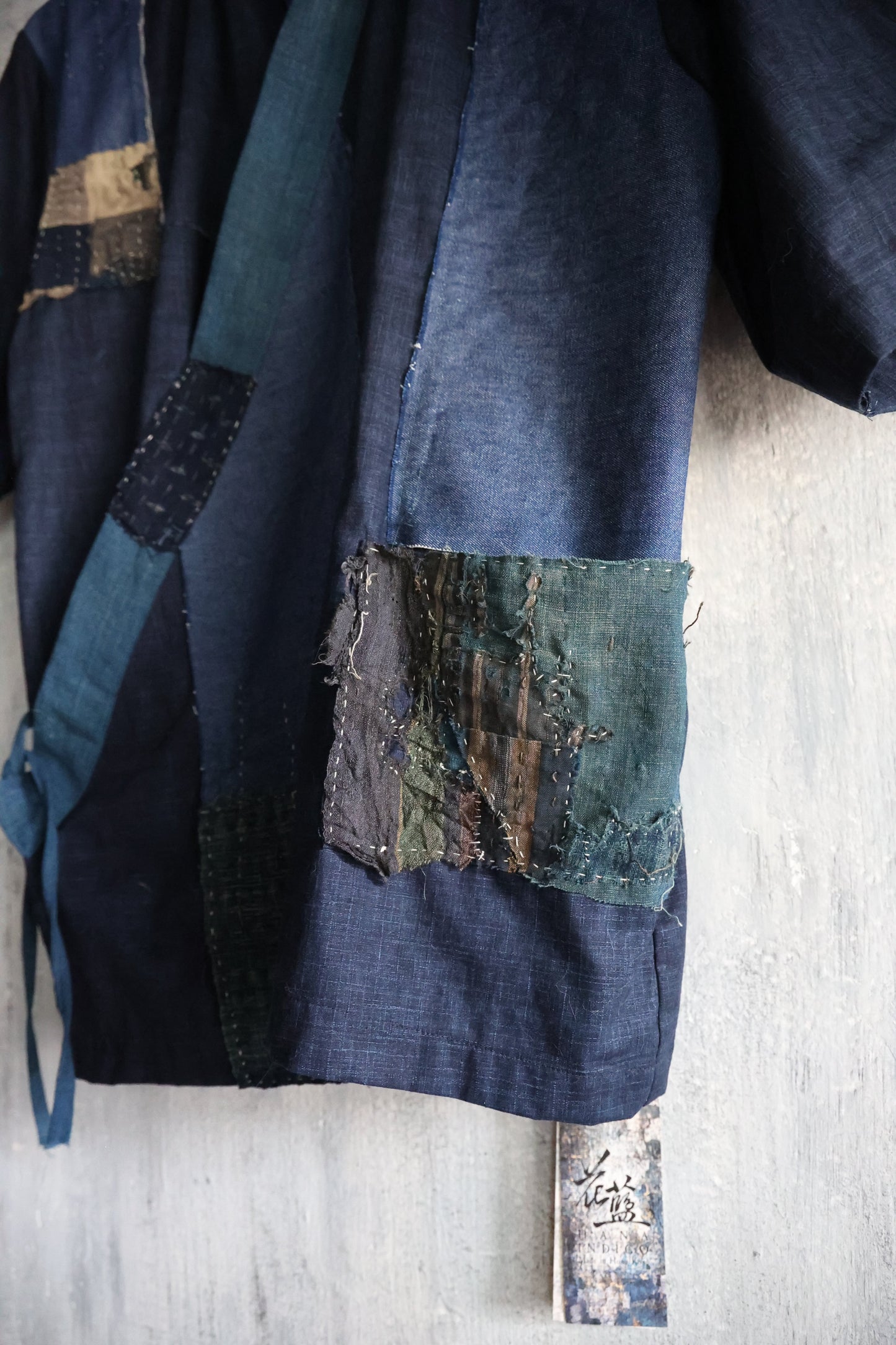 Detail view of Boro Kimono