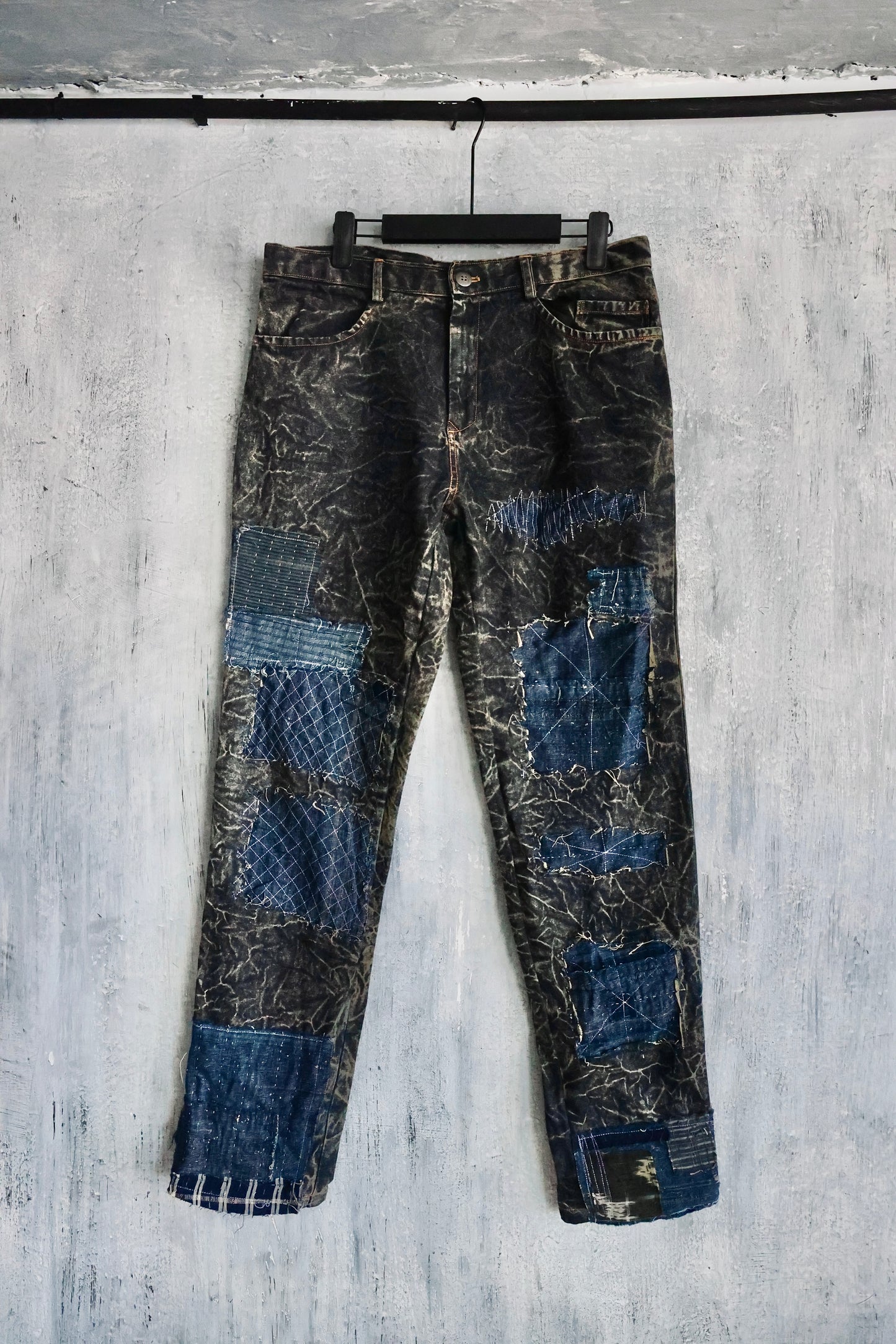 Boro Stone Denim Trousers Handstitched 2024 Edition 2