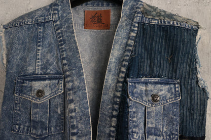 Stoned Wash Boro Denim Vest Edition 1