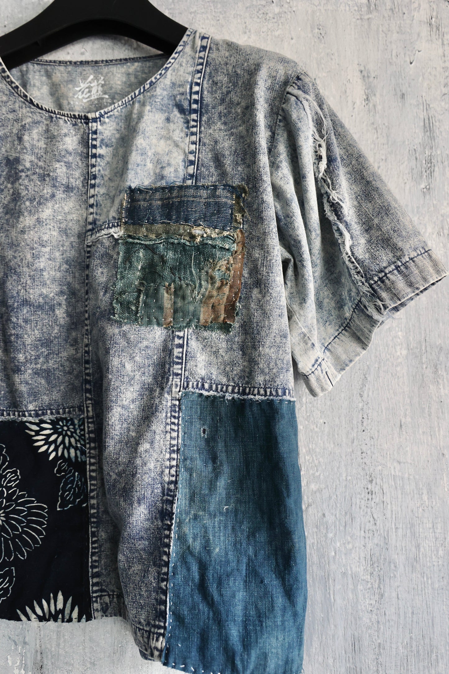 Washed Denim Boro Patchwork Tee Edition 3